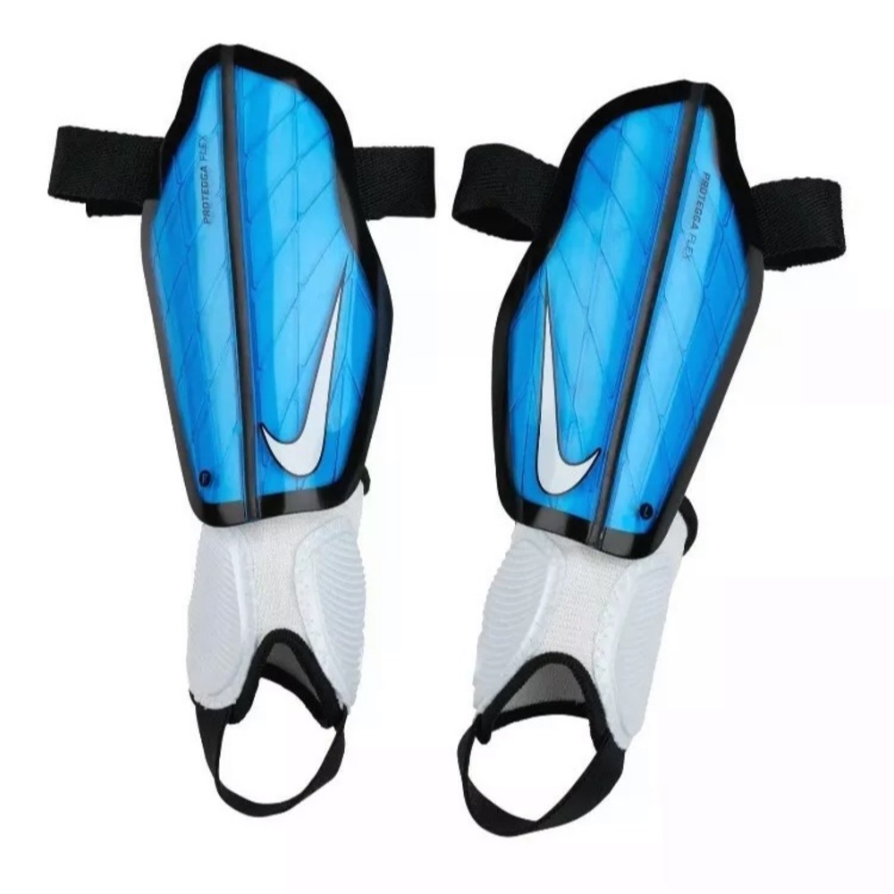 NIKE Soccer Shin Guards Adult Blue Black White szM